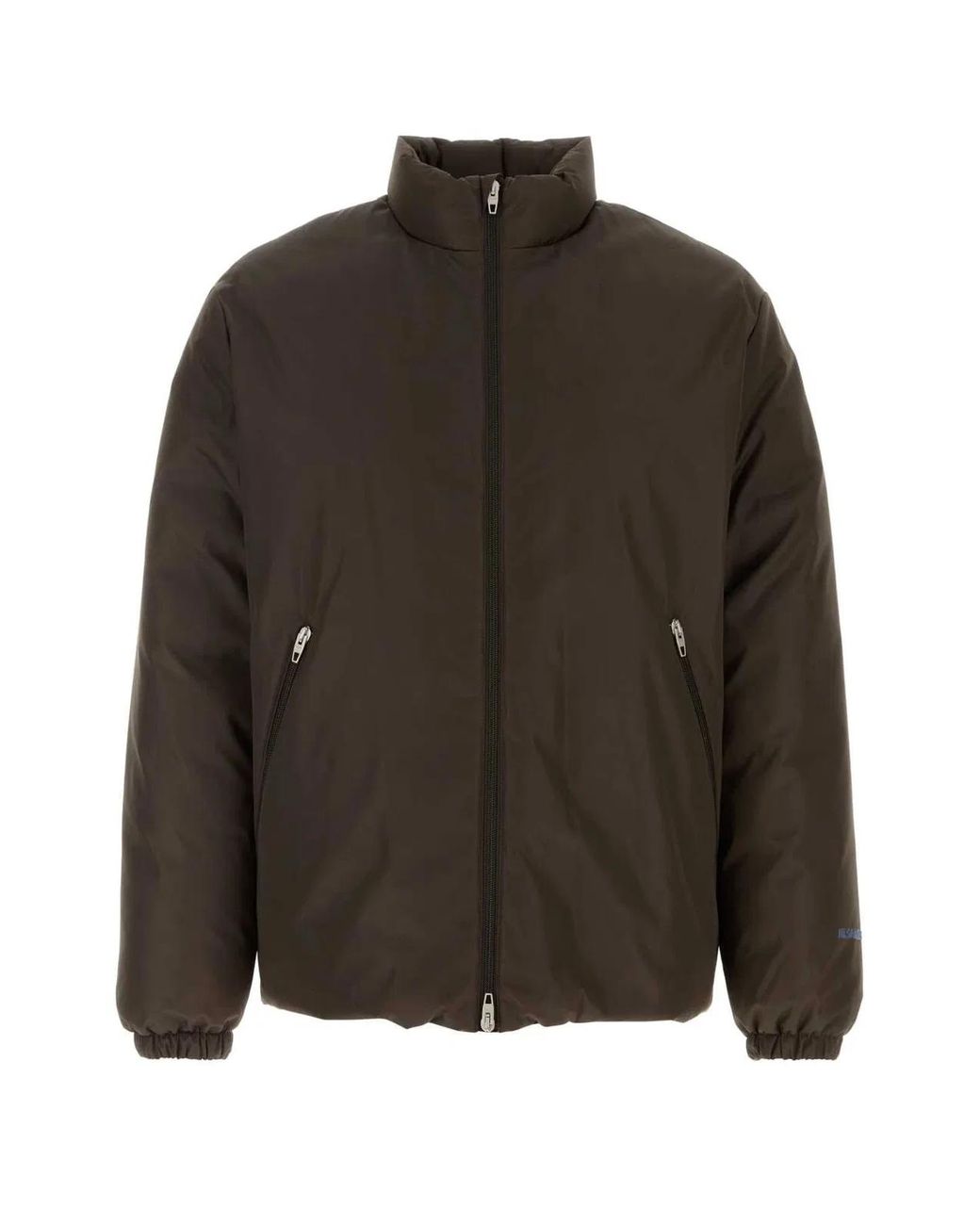 Jil Sander Brown Solid Down Jacket for men