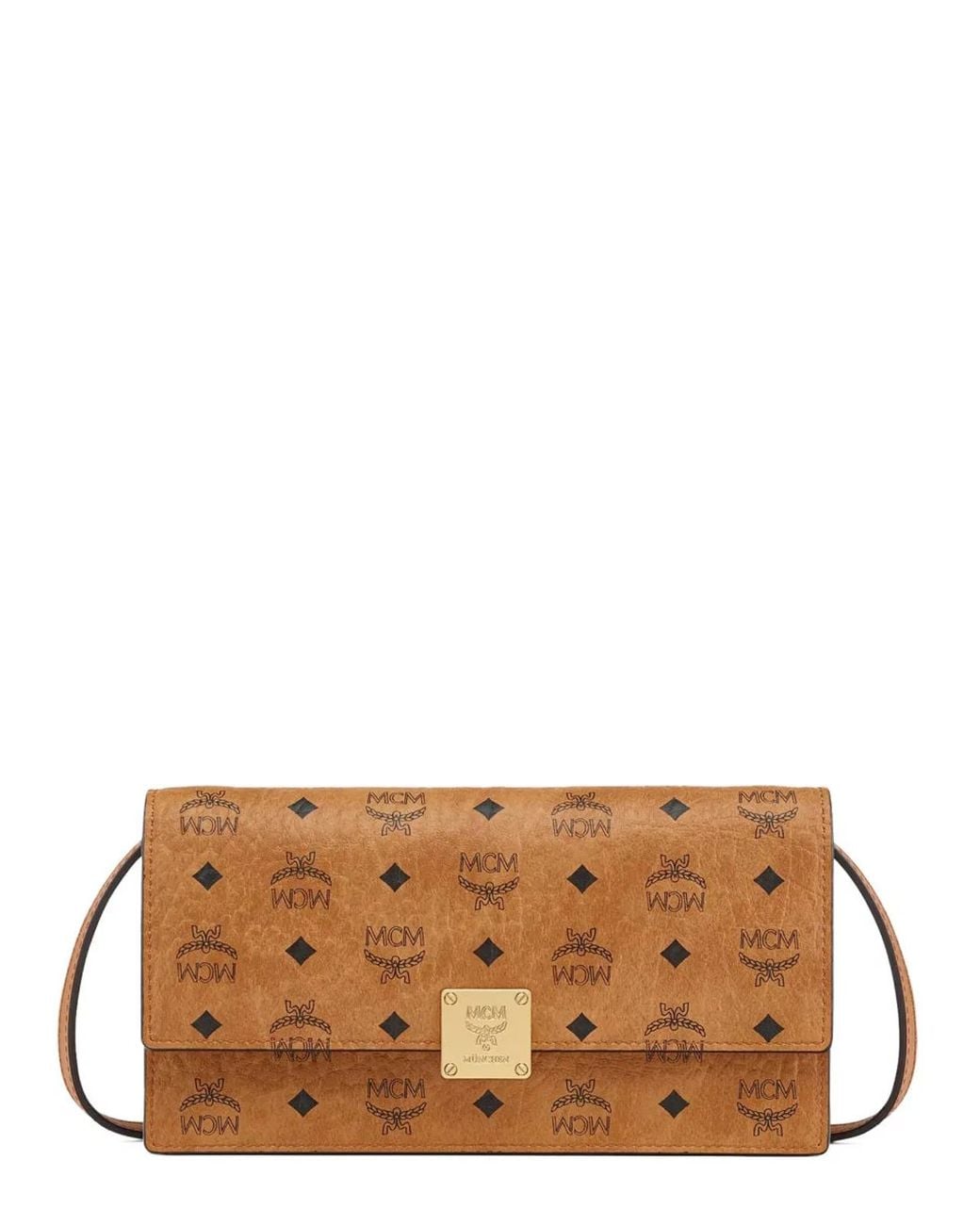 MCM Brown Large Aren Continental Wallet