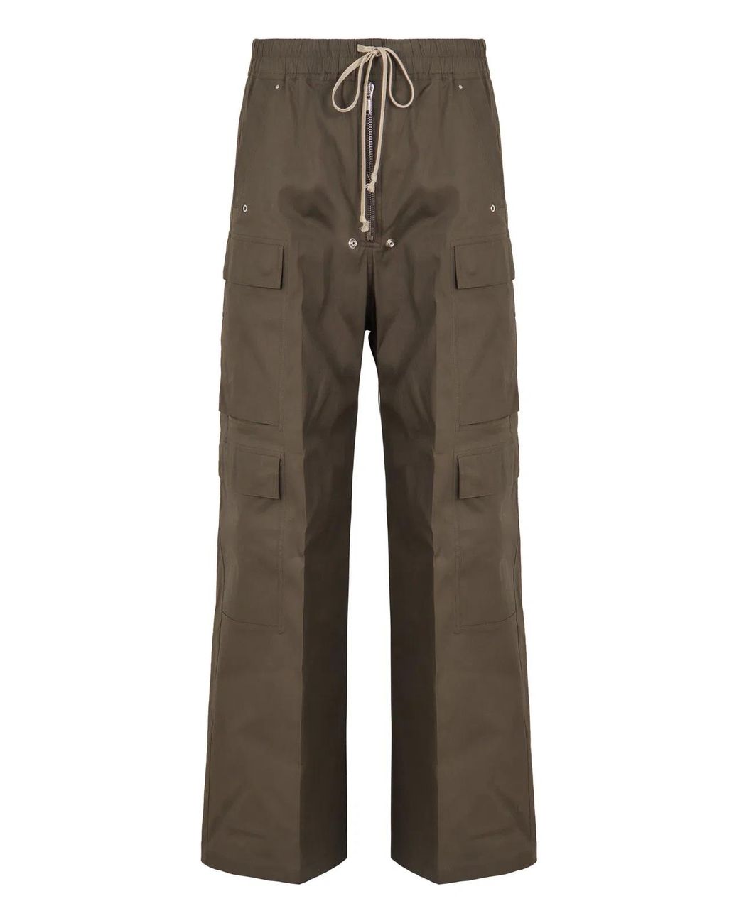 Rick Owens Brown Cotton Cargo-Trousers for men
