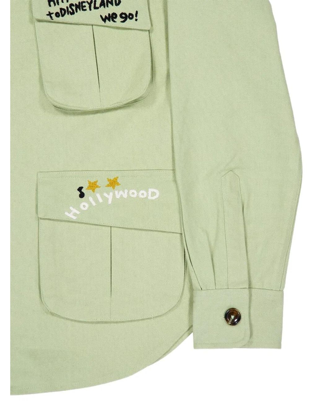 BAZISZT Green Cotton Jacket for men