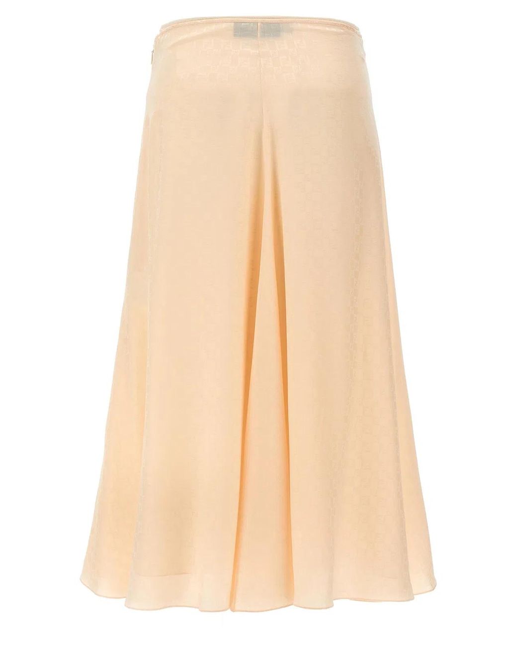 Fendi Natural 100% Silk Skirts