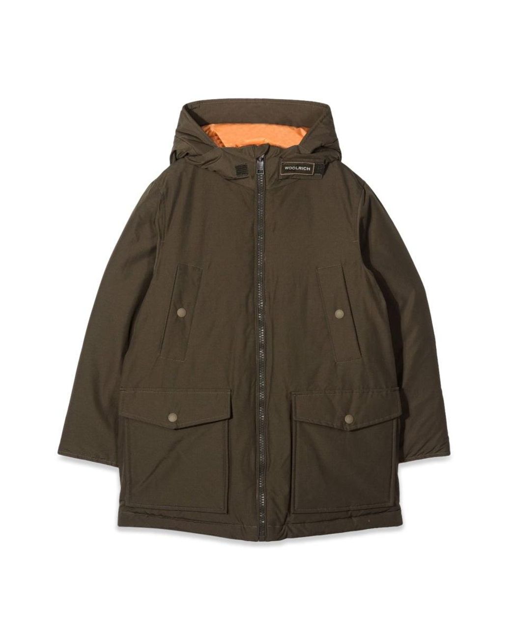 Woolrich Green Reversible Parka for men