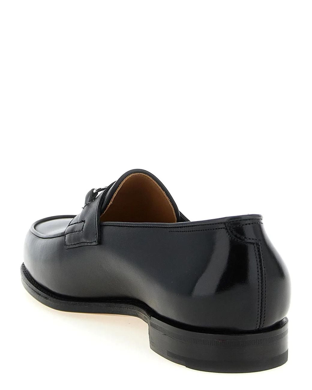 John Lobb Black Lopez Ring Loafer for men