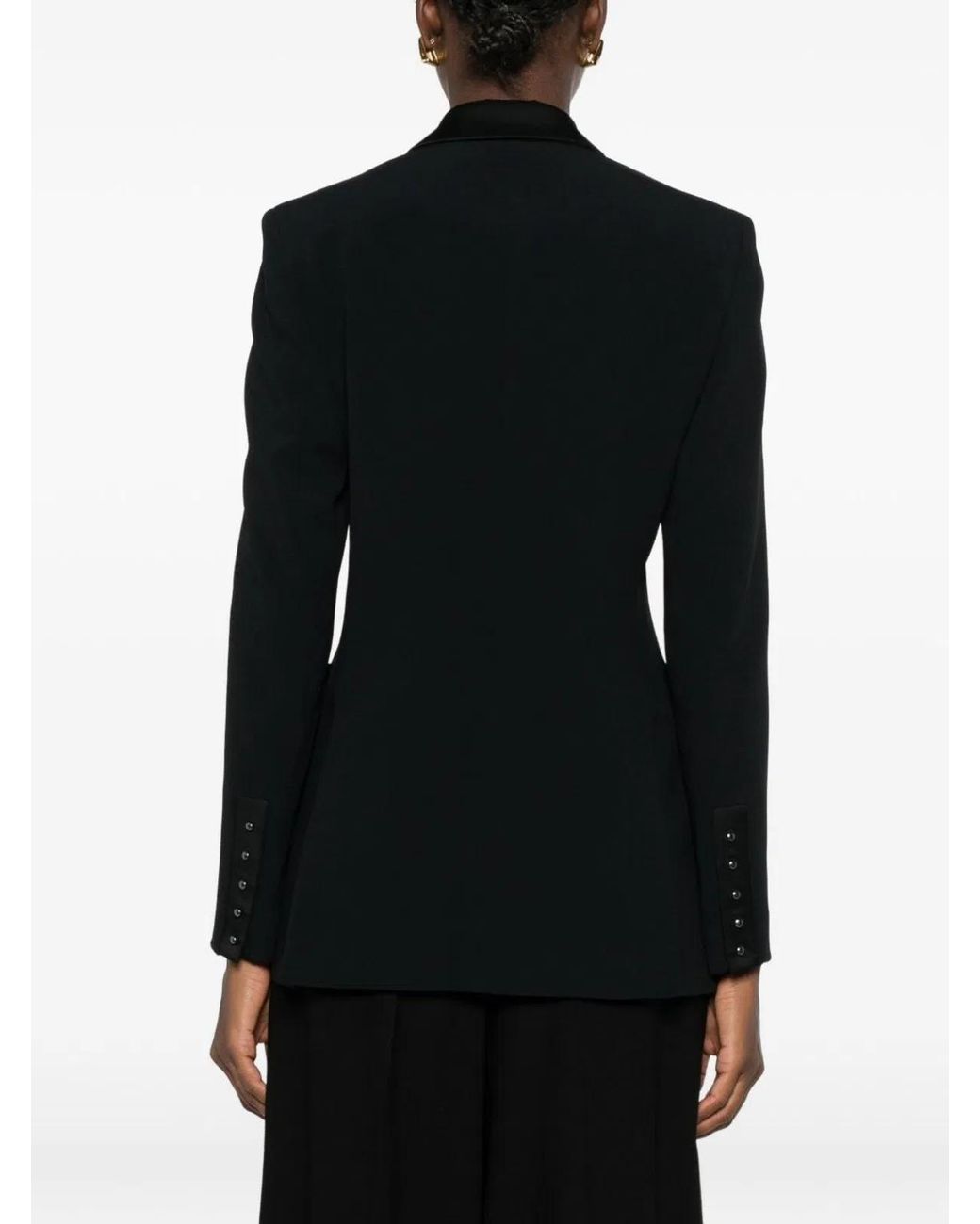 Emporio Armani Black Single-Breasted Blazer Jacket