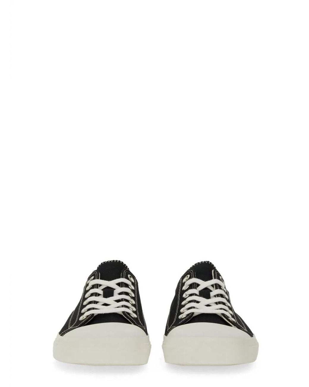 Moschino Black Leather Sneaker Edge Trainers for men