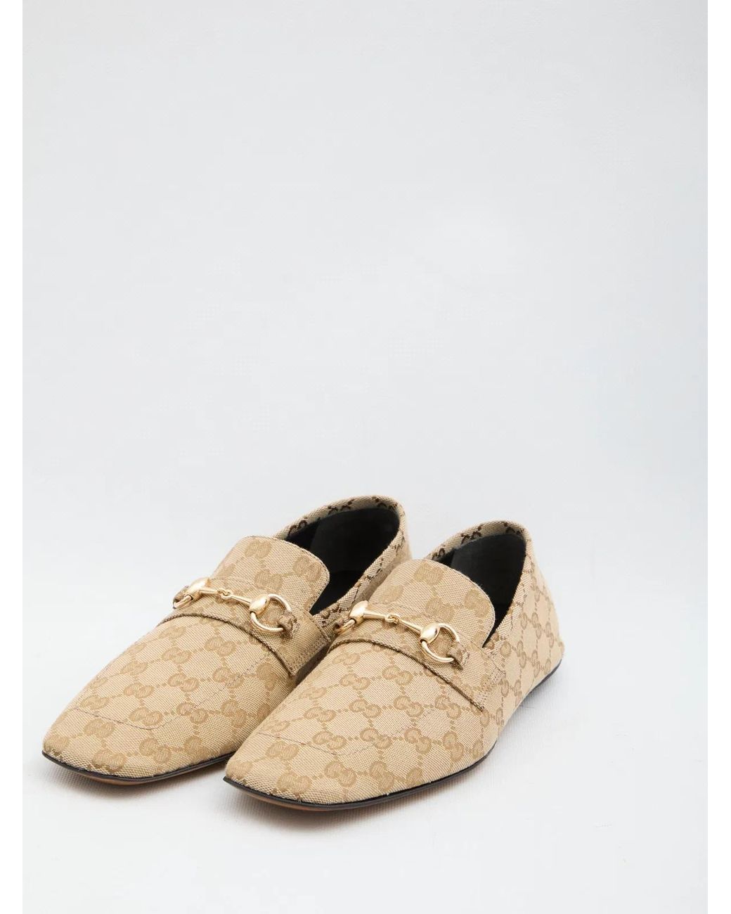 Gucci Natural Loafers With Horsebit