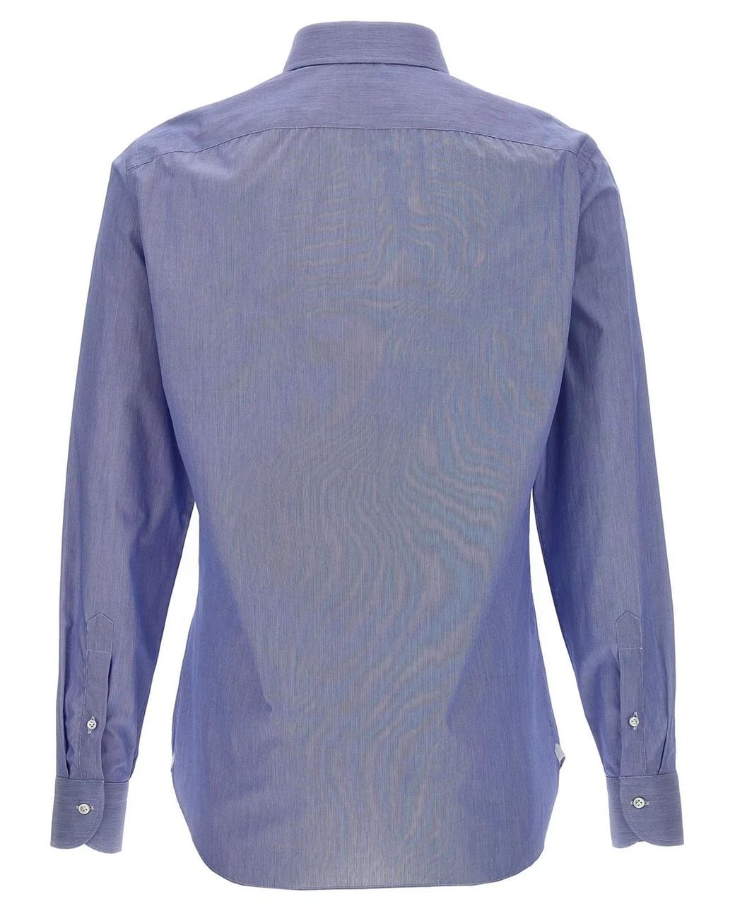 Borriello Blue 'Falso Unito' Cotton Shirt for men