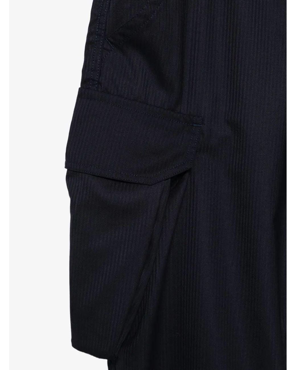 Comme des Garçons Blue Woven Pants for men