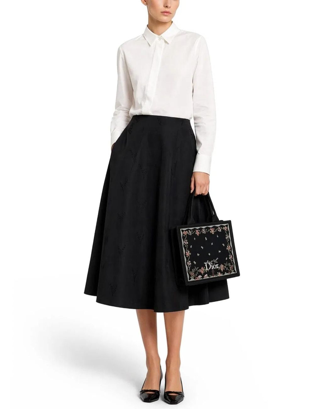 Dior White Regular Solid Shirt