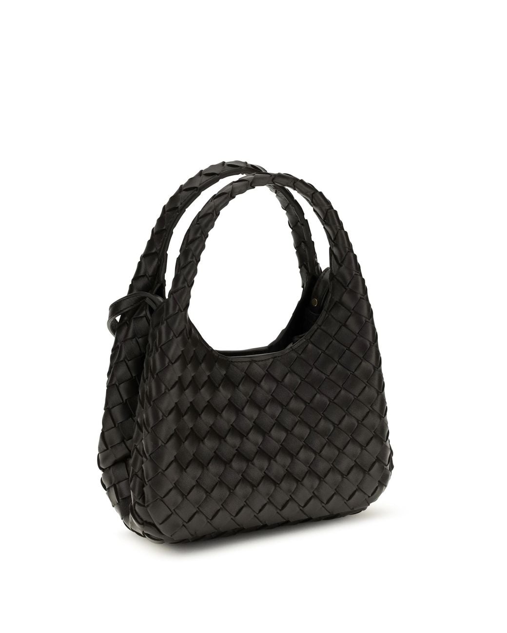 Bottega Veneta Black Baby Campana Leather Handbag