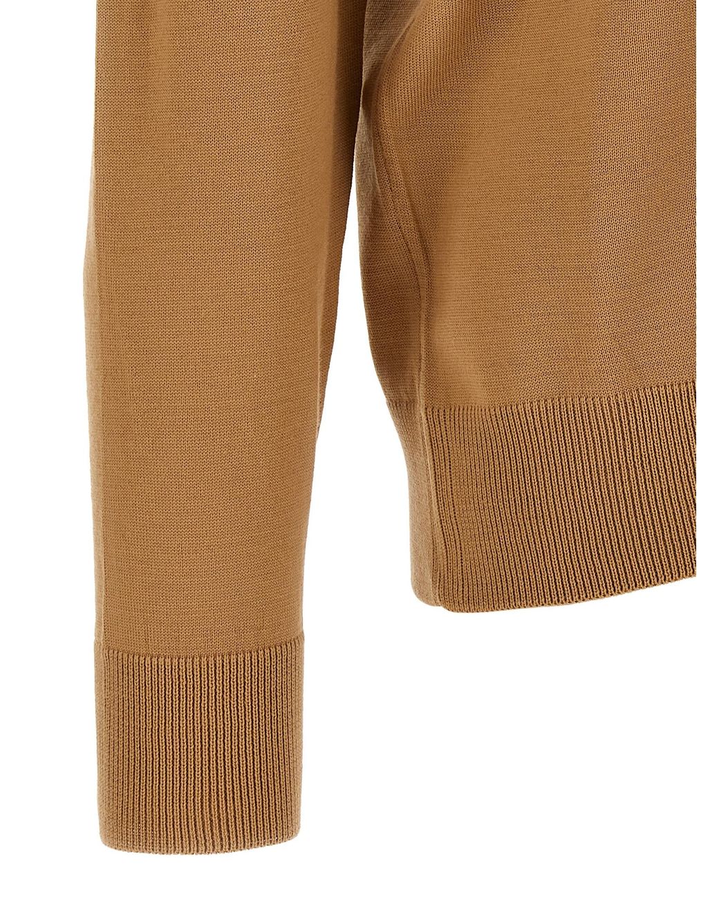 Boss Brown Shaved Knit Cardigan for men