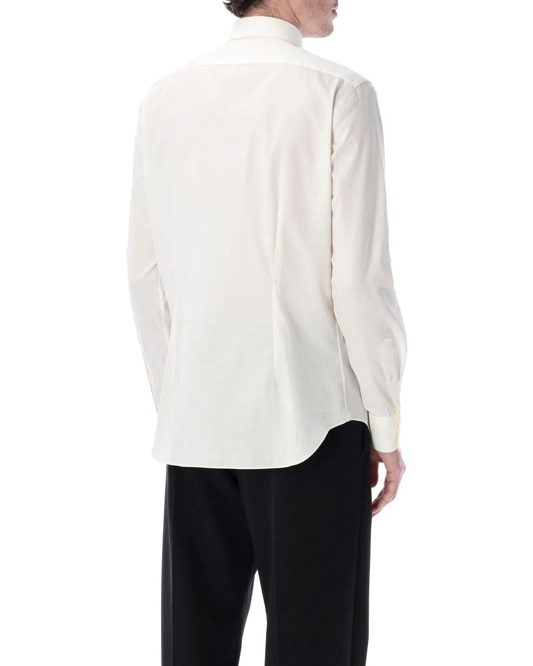 Xacus White Shirt With French Collar for men