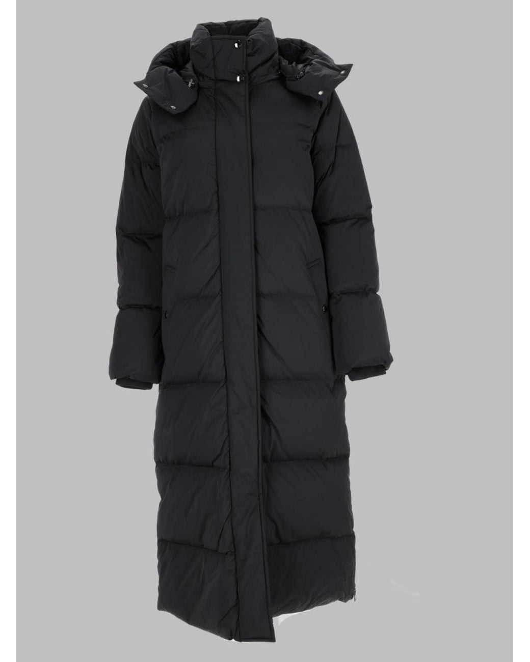 Woolrich Black Quilted Detachable Hood Down Jacket