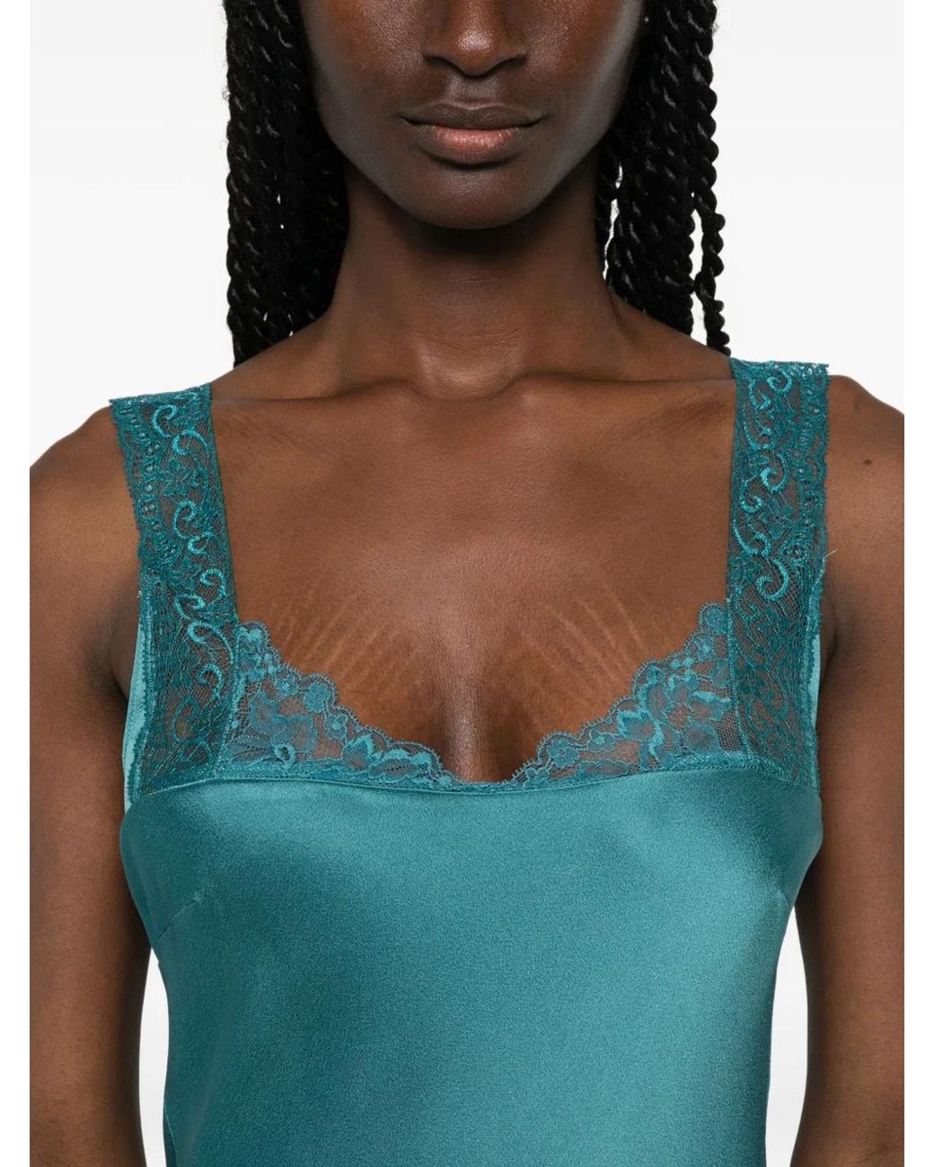 Forte_forte Blue Lace Detail Long Dress