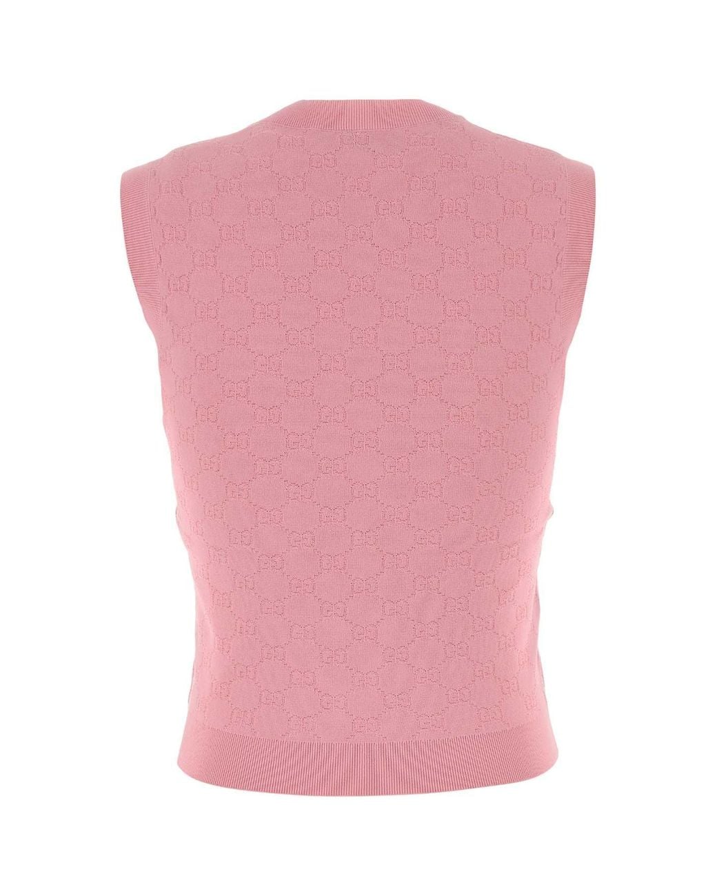 Gucci Pink S/Cw/Nk Top