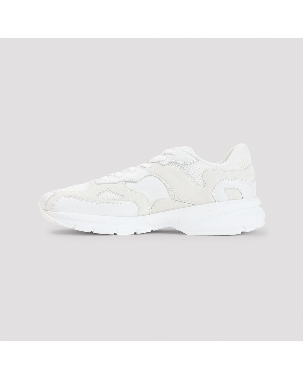 Céline White Low Lace-Up Sneakers