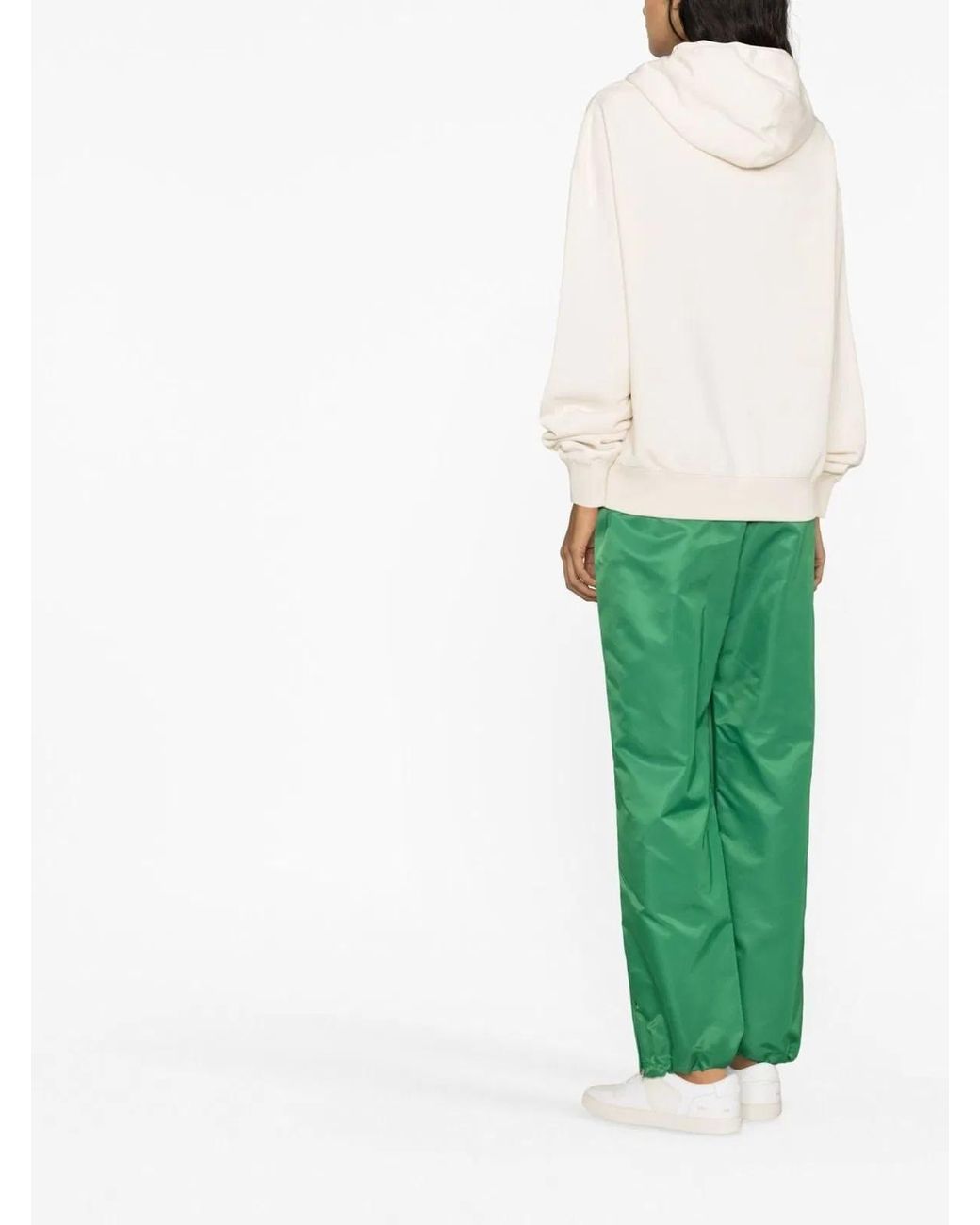 Jil Sander White Cotton Hoodie