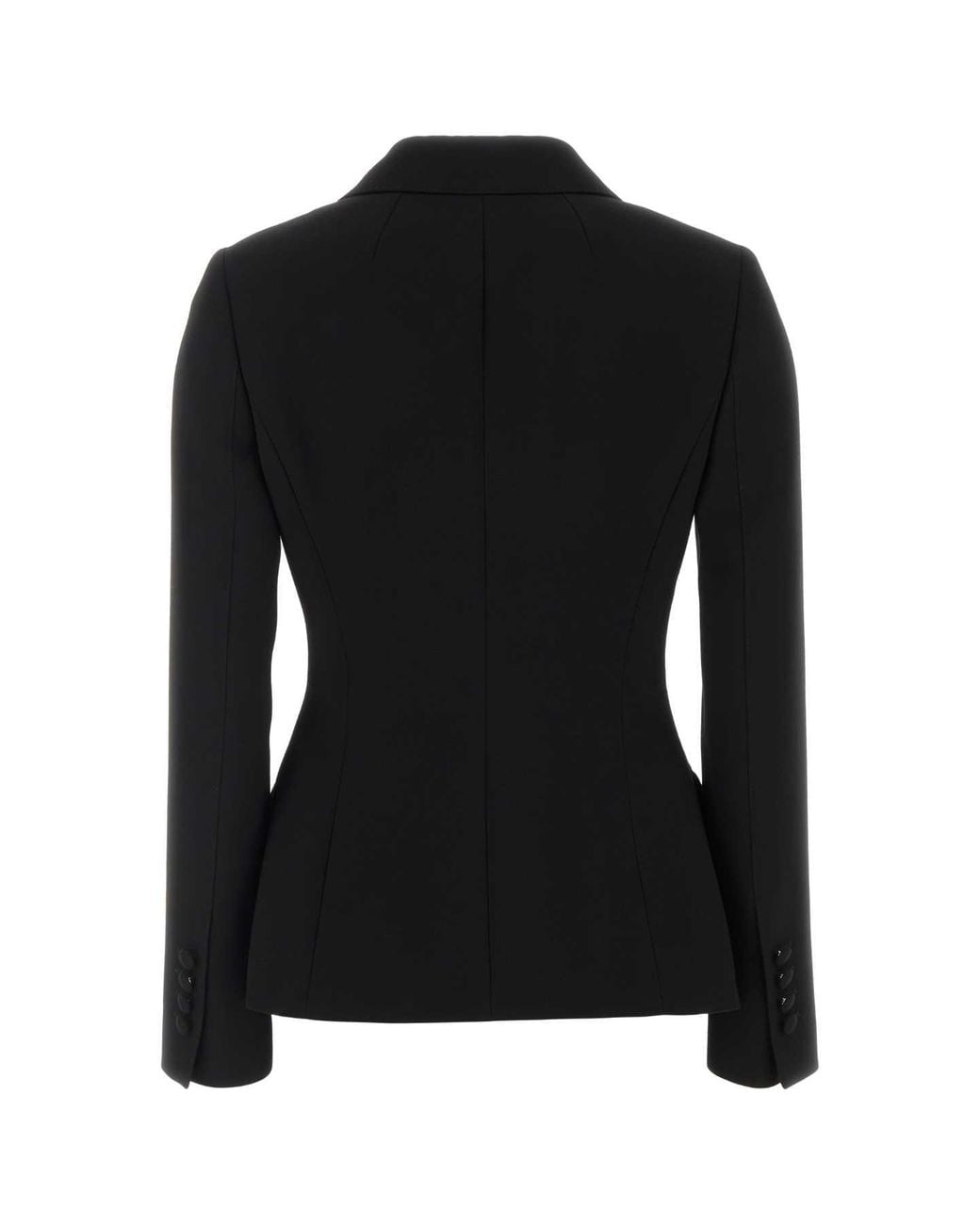 Dolce & Gabbana Black Virgin Wool Blazer