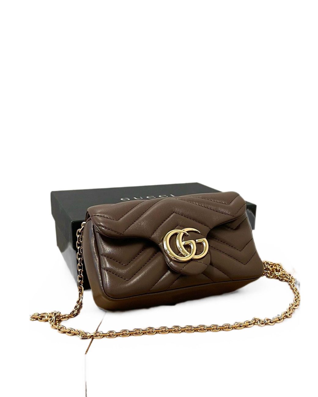 Gucci Metallic Gg Marmont Shoulder Bag