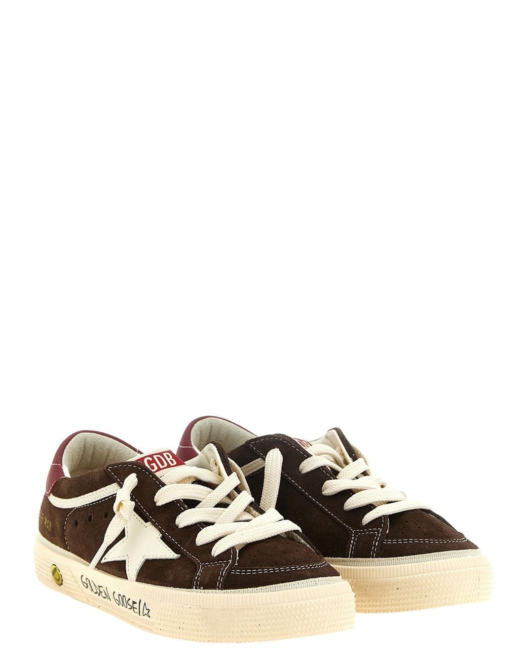 Golden Goose Deluxe Brand White 'May' Sneakers
