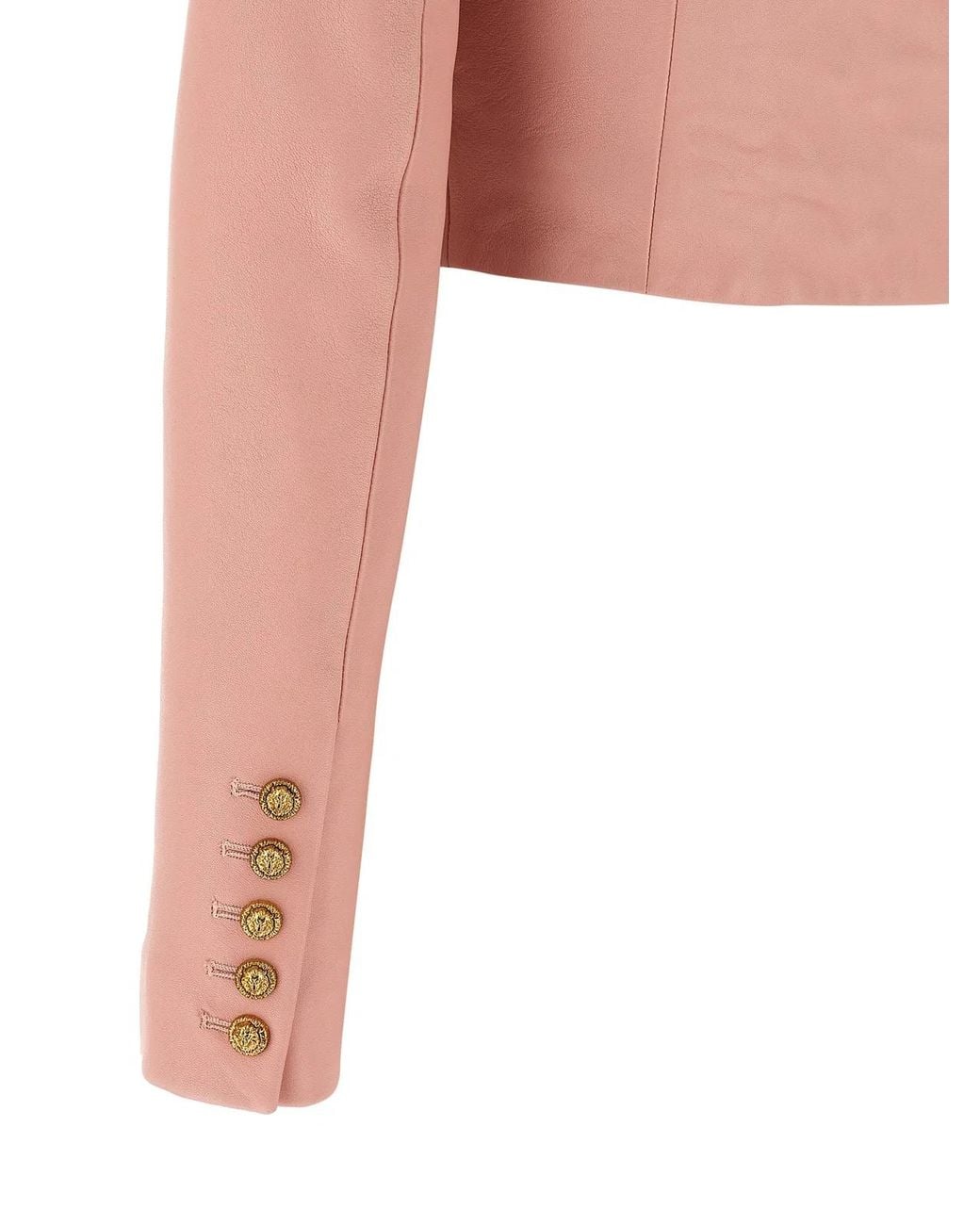 Balmain Pink Round Neck Jacket