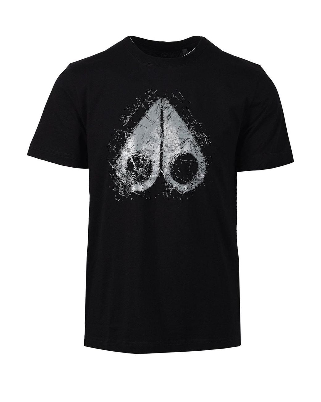 Moose Knuckles Black Icebreak Logo T-Shirt for men