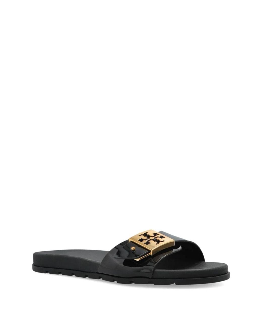 Tory Burch Black Mellow Buckle Sandals