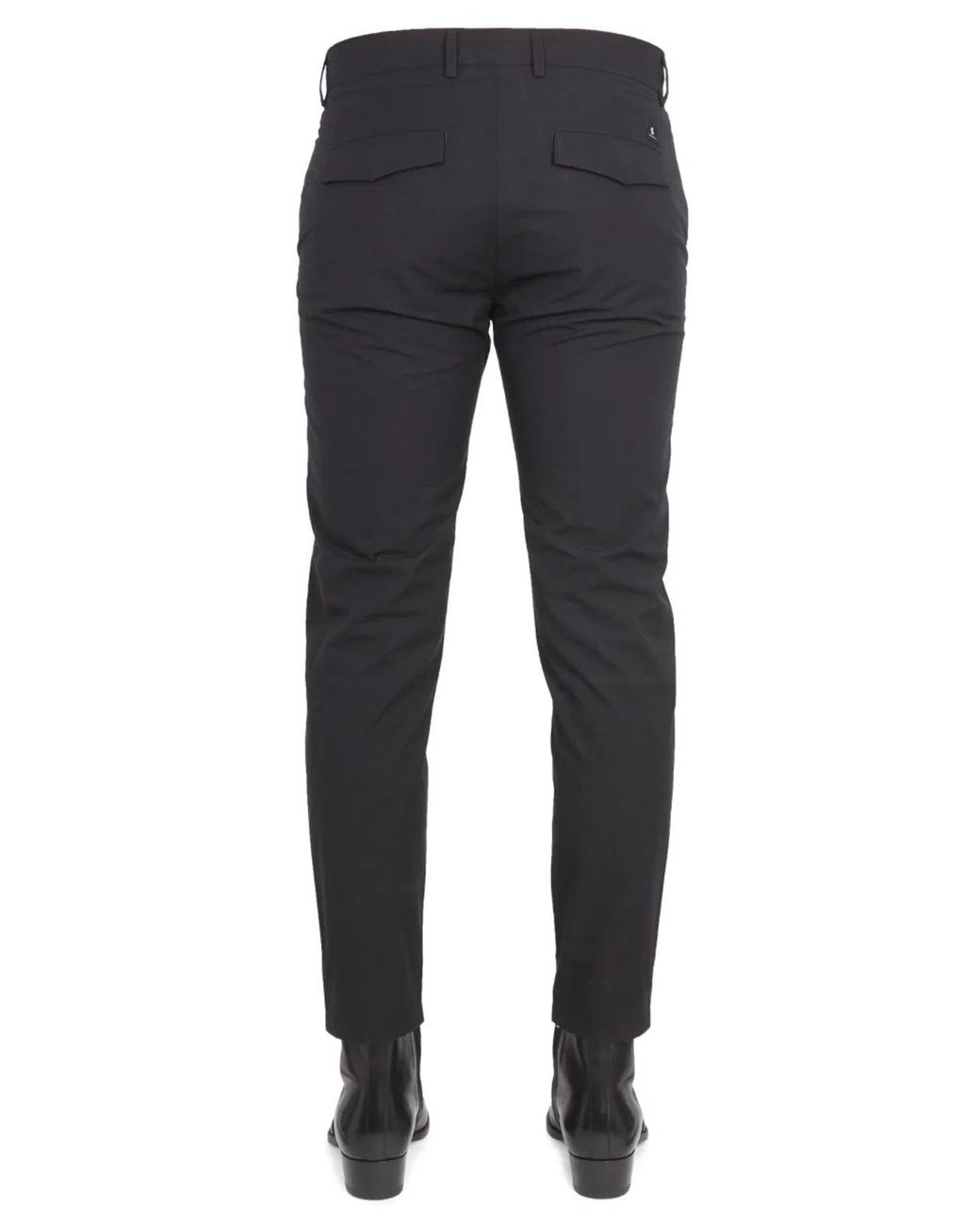 Department 5 Blue Pants With Logo Patch for men