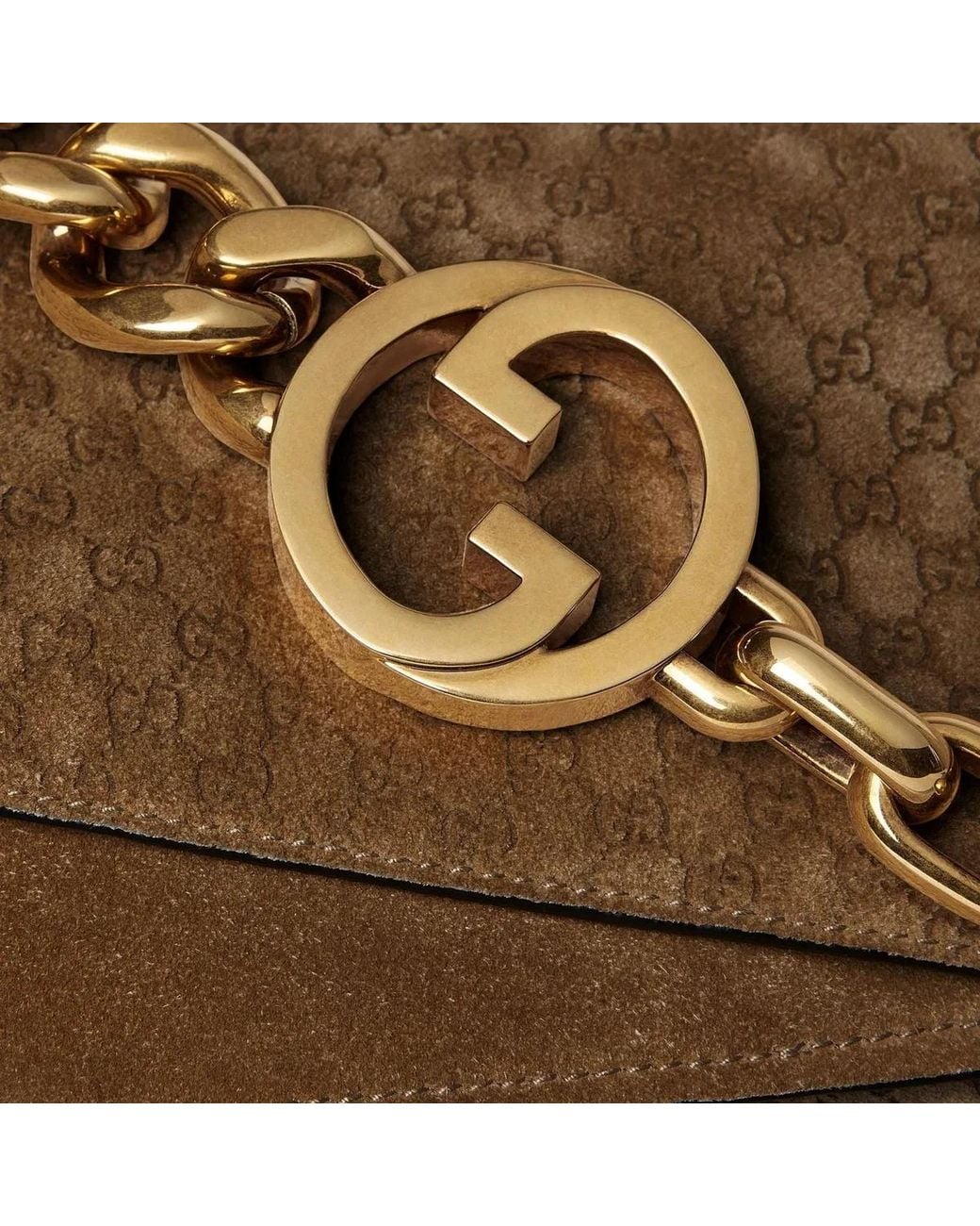 Gucci Brown Chain Bag Large