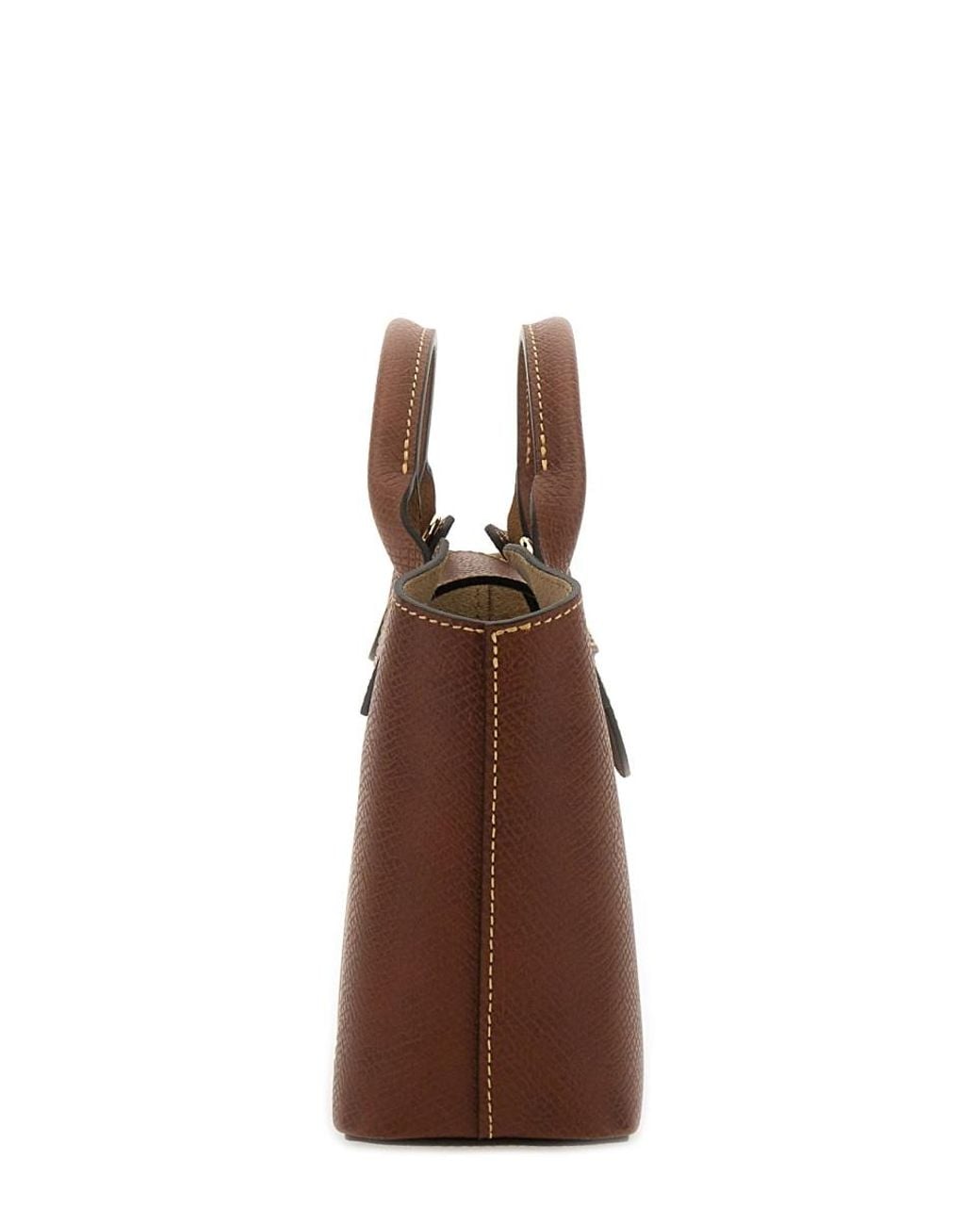 Longchamp Brown Borsa Shopping "Épure" Xs