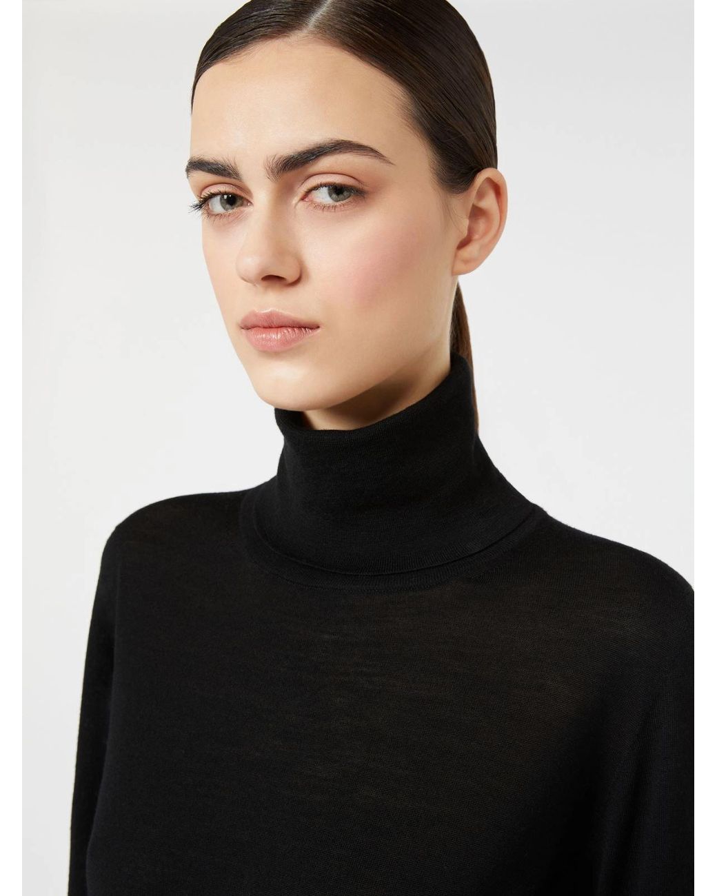 Max Mara Black Saluto Turtleneck