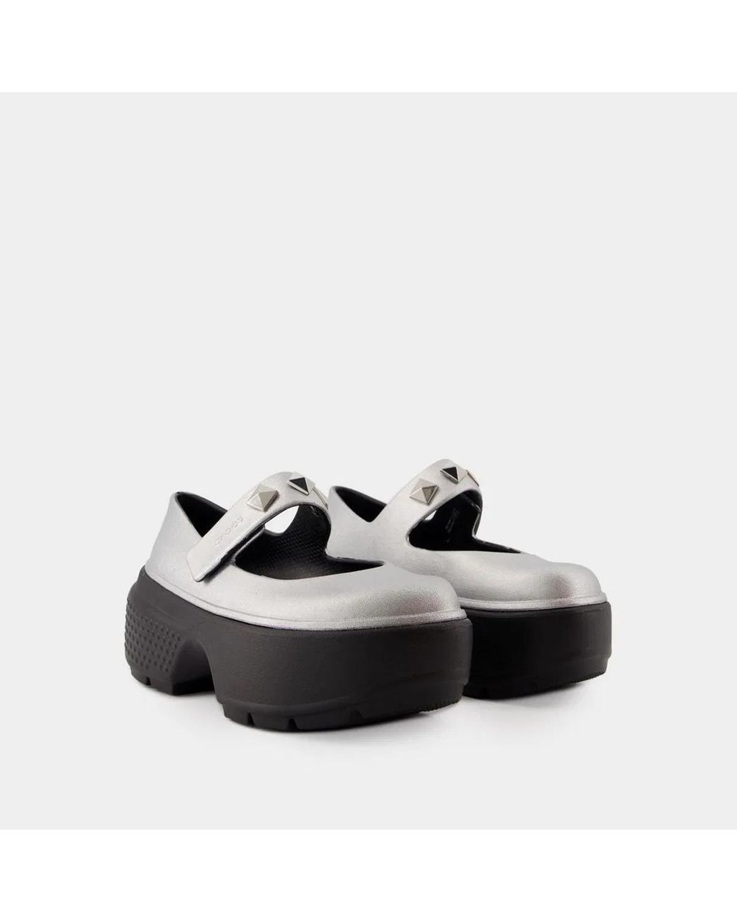 CROCSTM Black Stomp Mary Jane Ballerinas