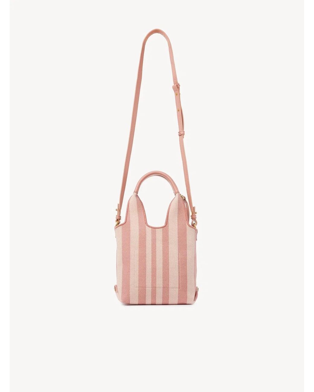 Chloé Natural Mini Stripy Tote Bag