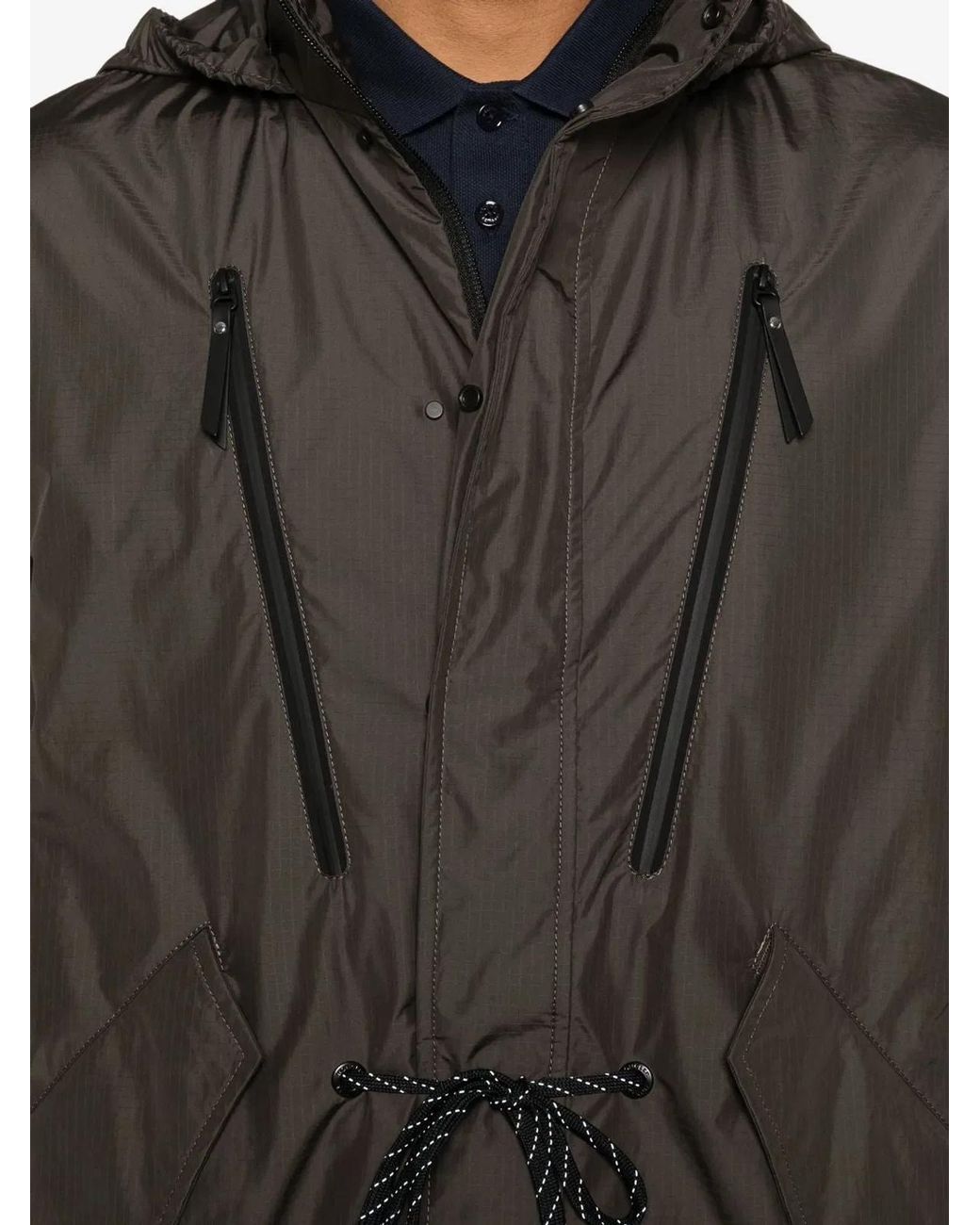 Moncler Brown Aliso Long Polyamide Parka for men