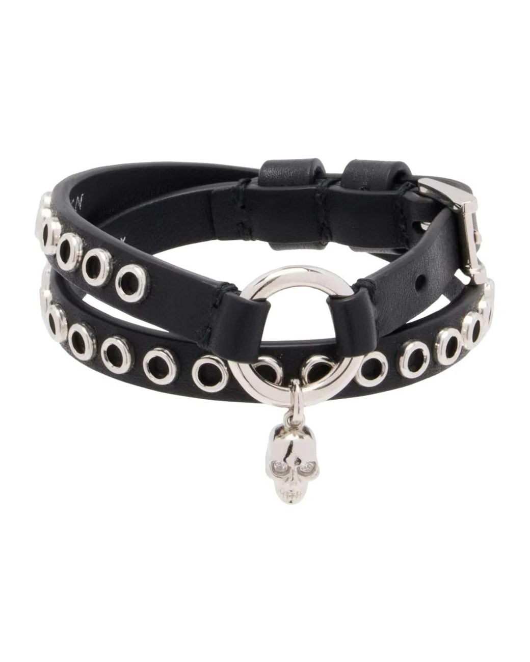 McQueen Black "Skull" Bracelet