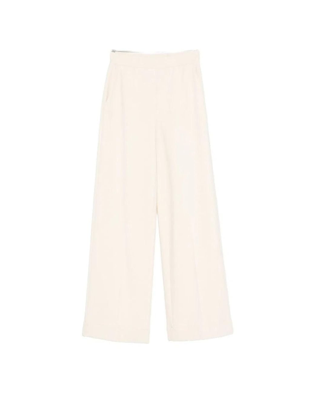 Semicouture White Coline Trousers