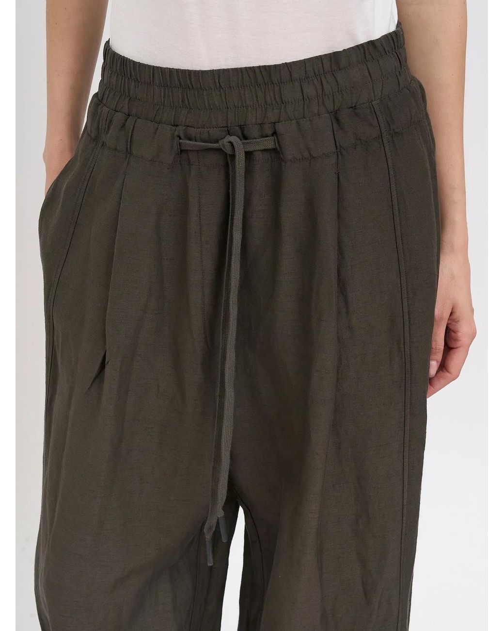 Andrea Ya'aqov Brown Wide Leg Pants