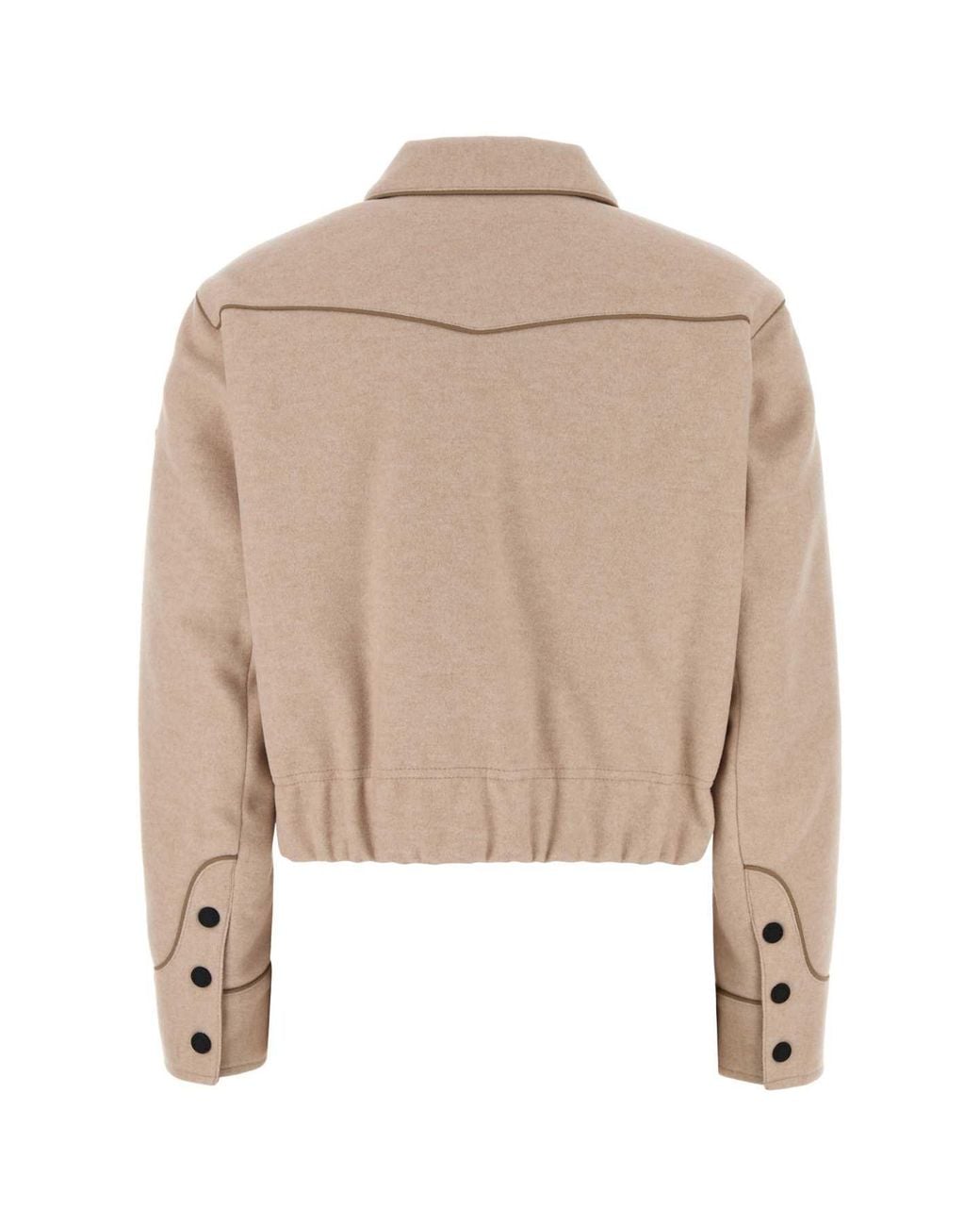 Moncler Natural Zip Up Cardigan