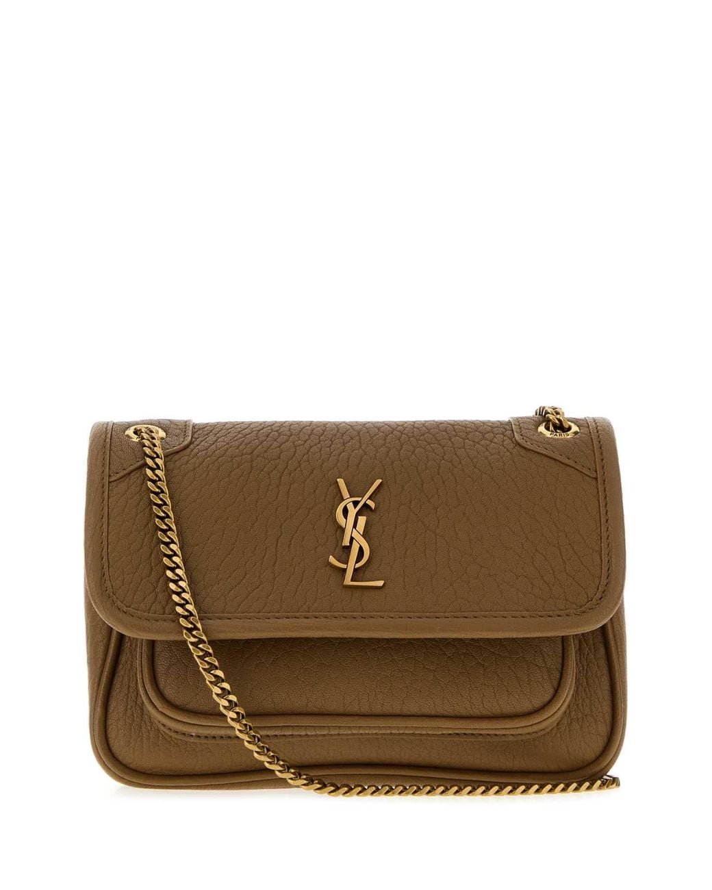 Saint Laurent Brown Niki Mini Shoulder Bag