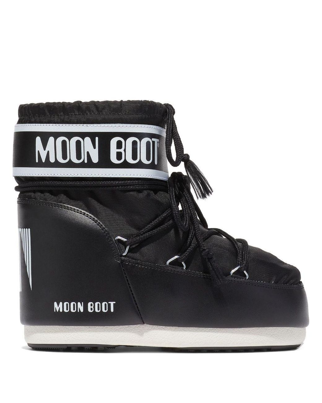 Moon Boot Black Icon Low Nylon Boots for men