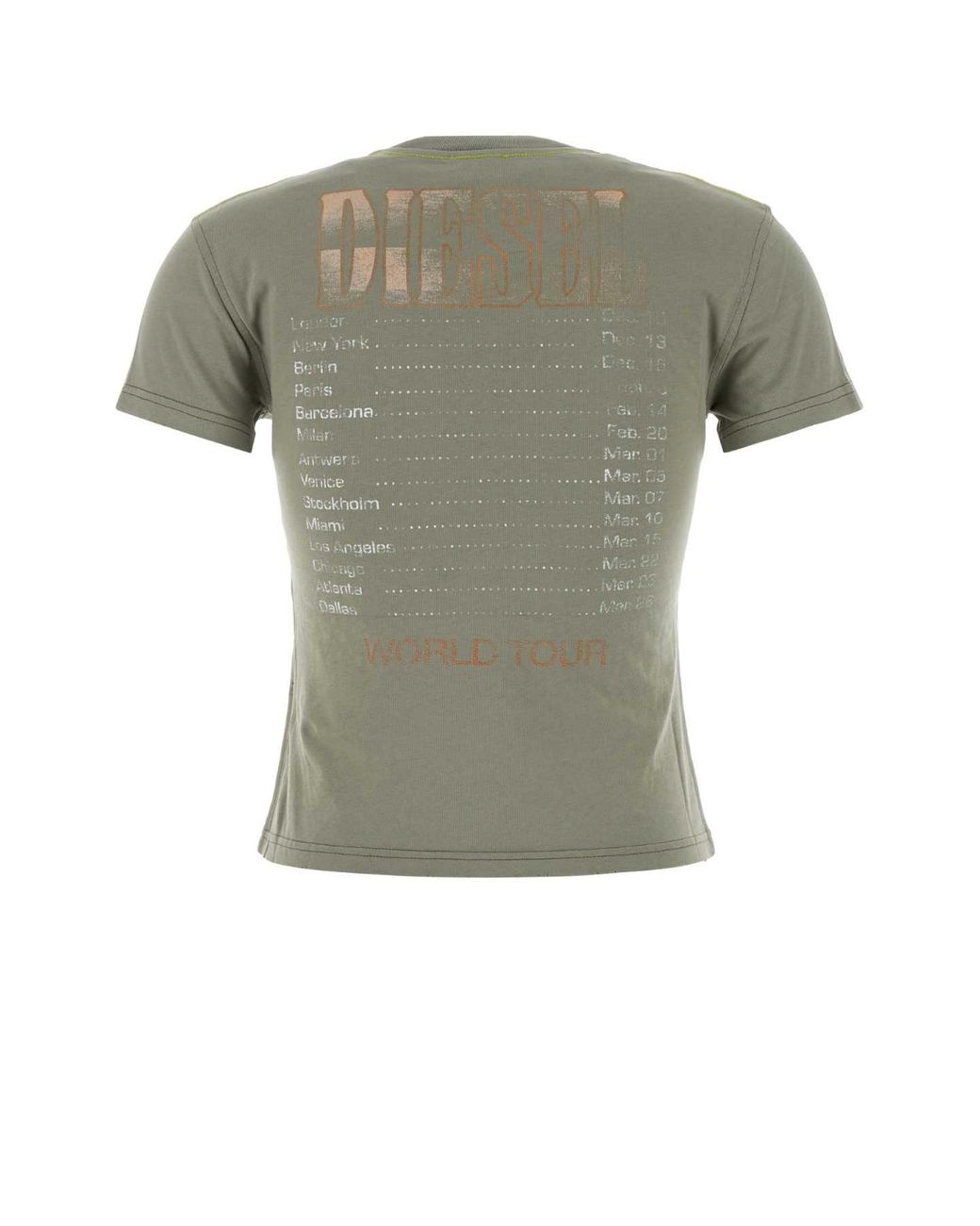 DIESEL Green Sage Cotton Mini T-Maggy T-Shirt For