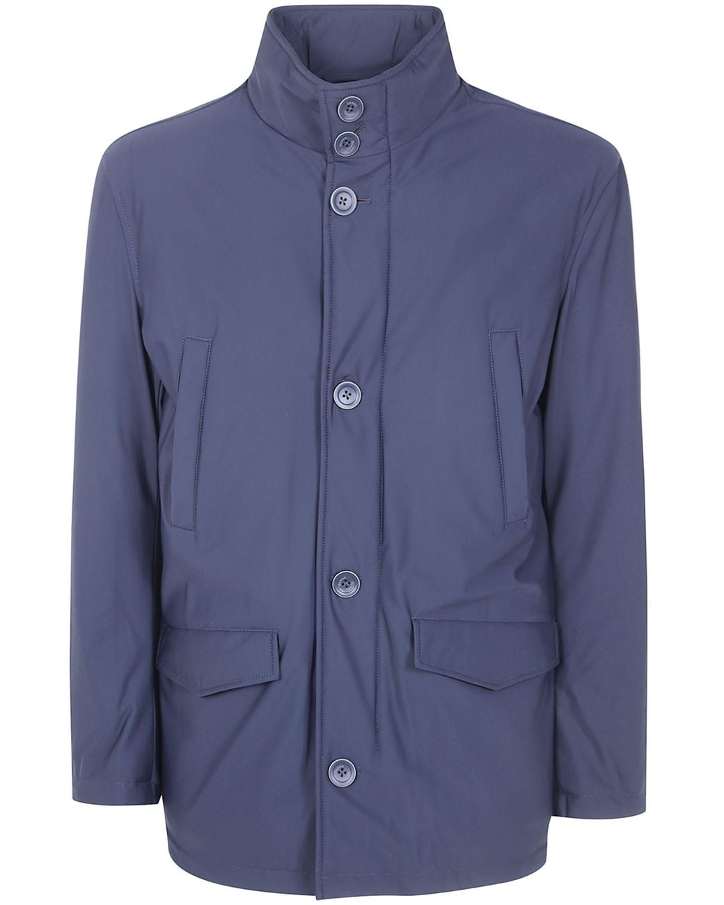 Herno Blue Sub-Zero Stretch Nylon Down Jacket for men