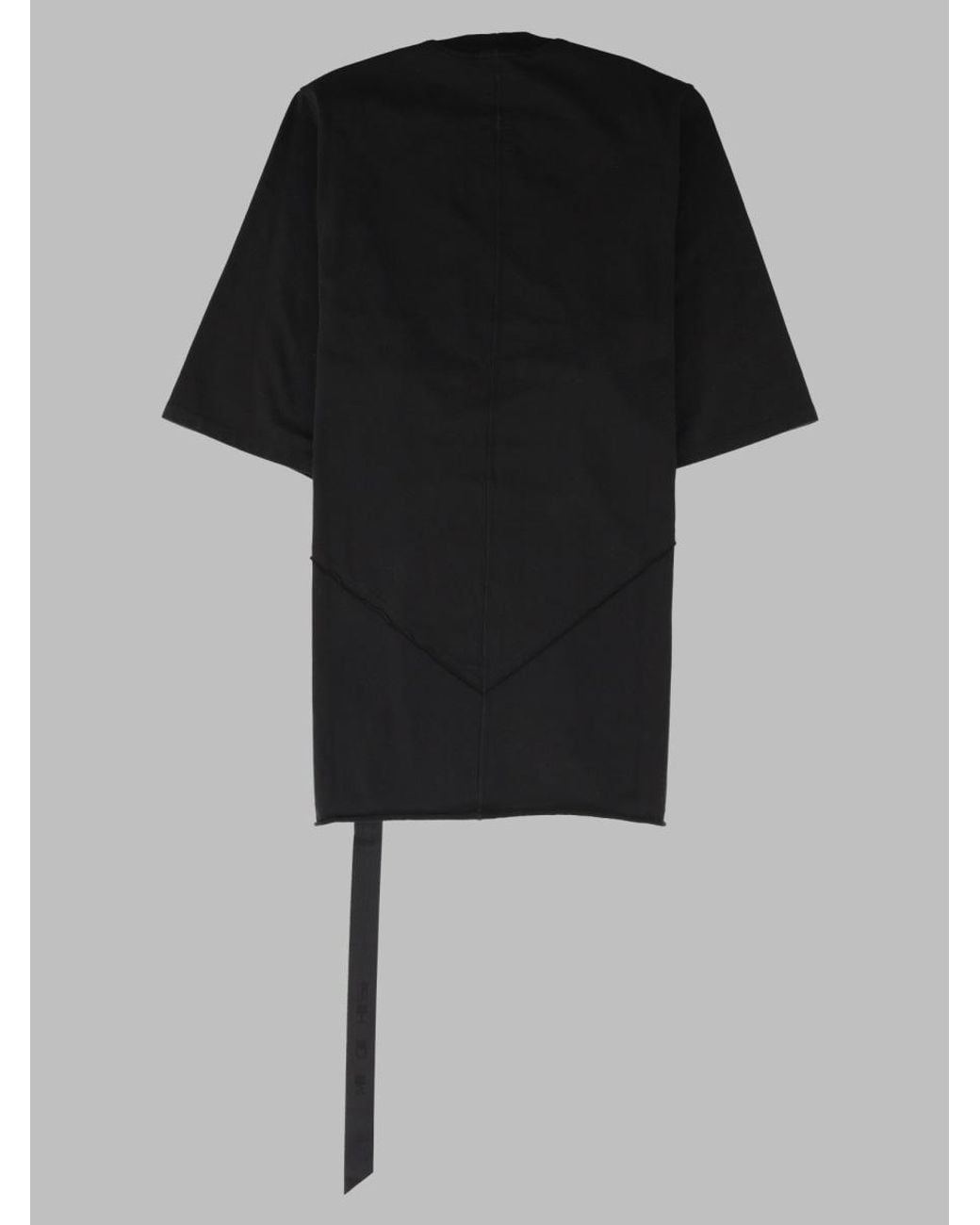 Rick Owens Black T-Shirt "Jumbo" for men