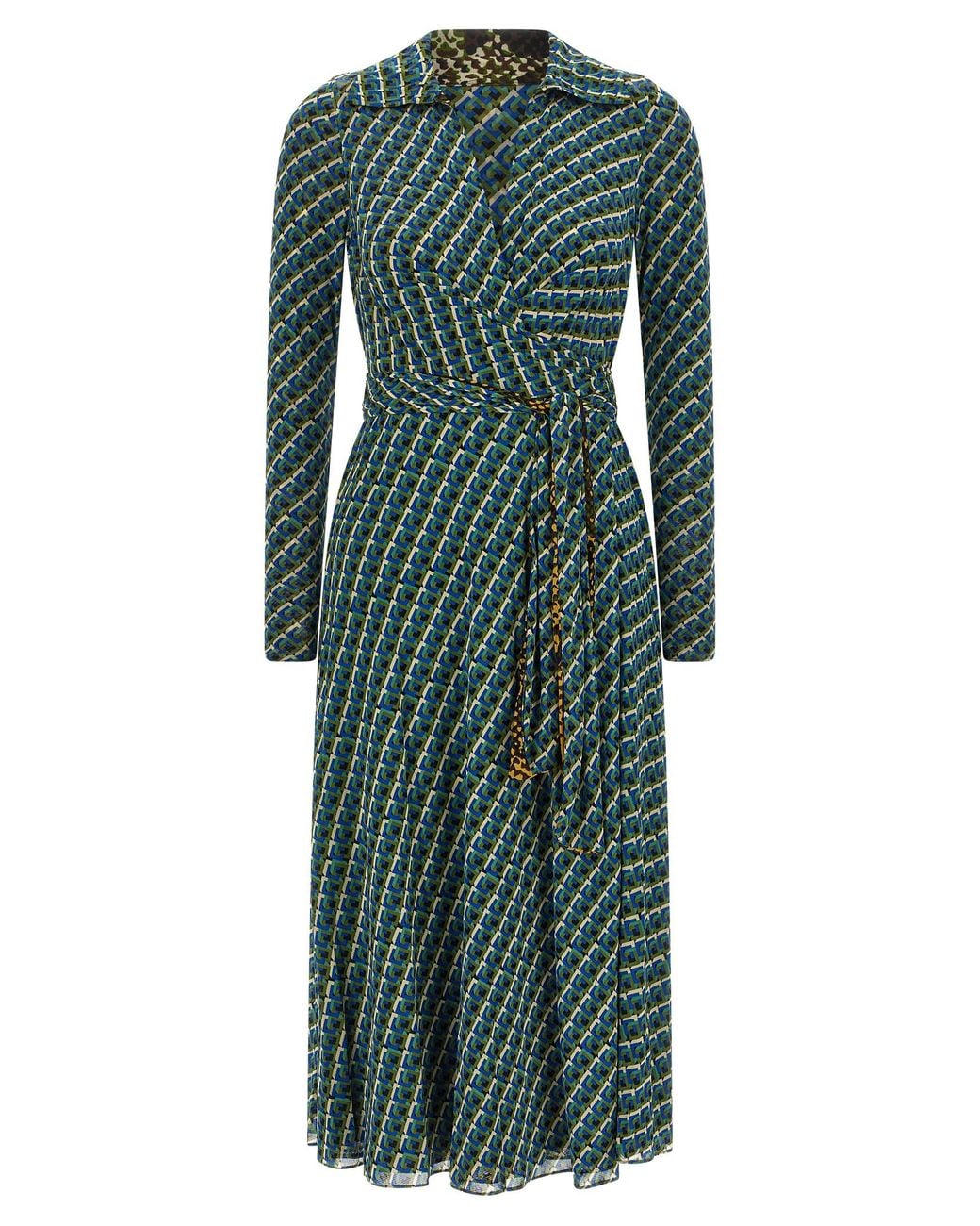 Diane von Furstenberg Green 'Phoenix' Reversible Dress
