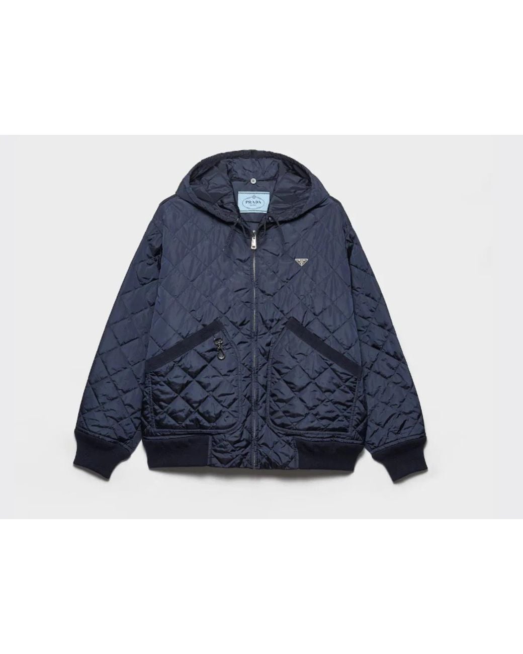 Prada Blue Recycled Polyamide Jacket
