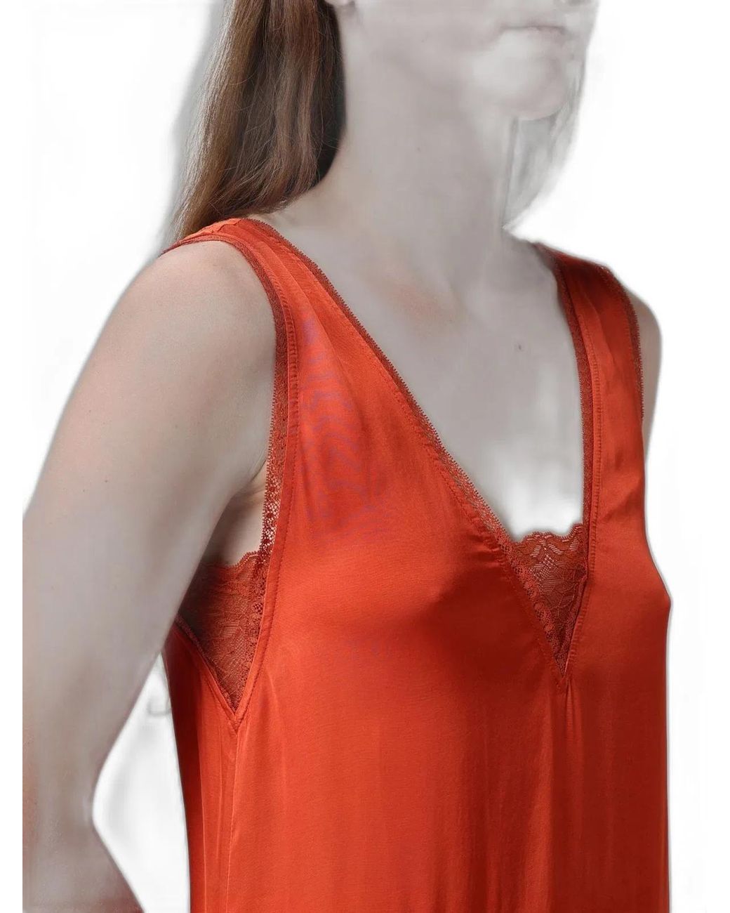 Zadig & Voltaire Red Zadig&Voltaire Renzo Satin Slip Dress