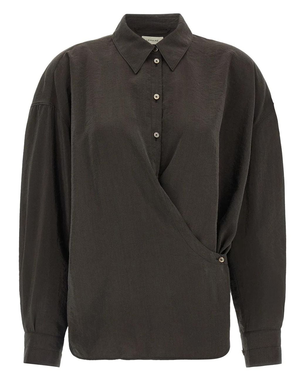 Lemaire Black 'Twisted' Shirt