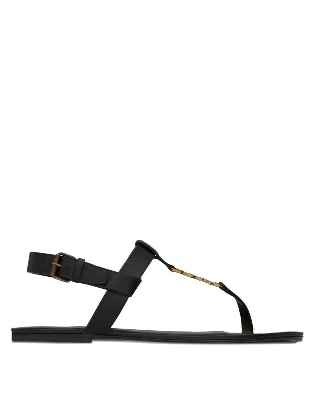 Saint Laurent Black Cassandra Sandal for men