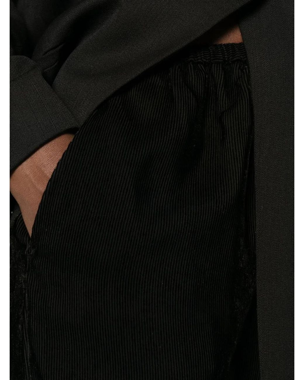 Forte_forte Black Velvet Flared Trousers
