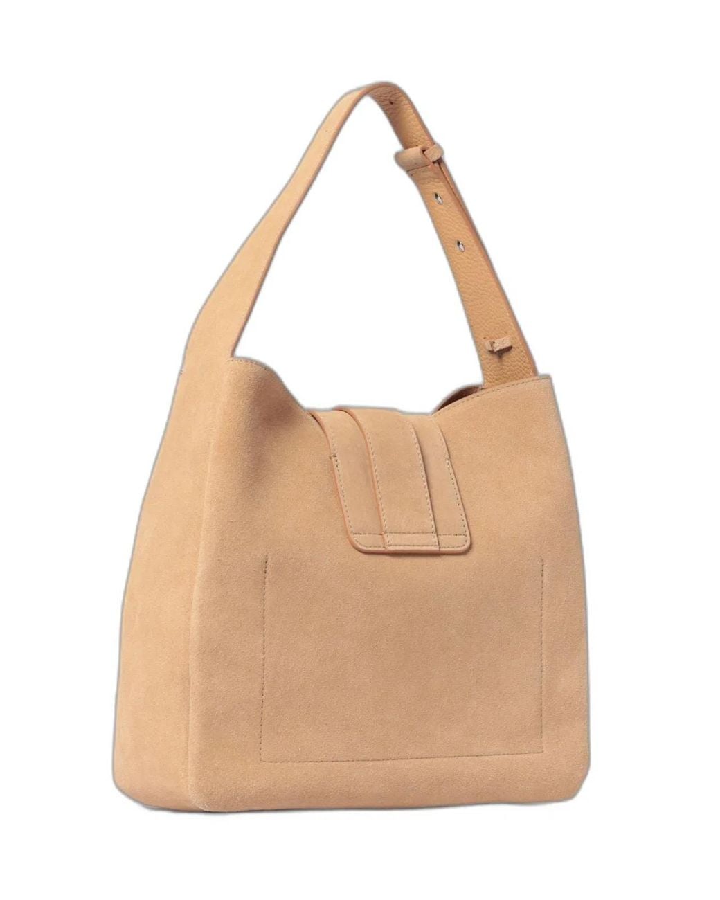Hogan Natural Suede Adjustable Strap Bag